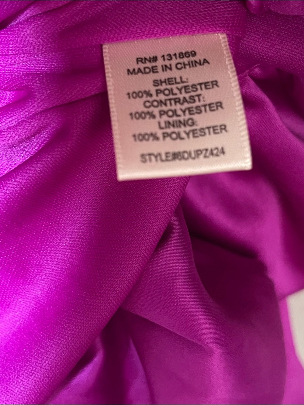 Thirty Thirty Fuchsia Satin Bubble Hem Mini medium Dress NWT Cocktail Party - Picture 6 of 7